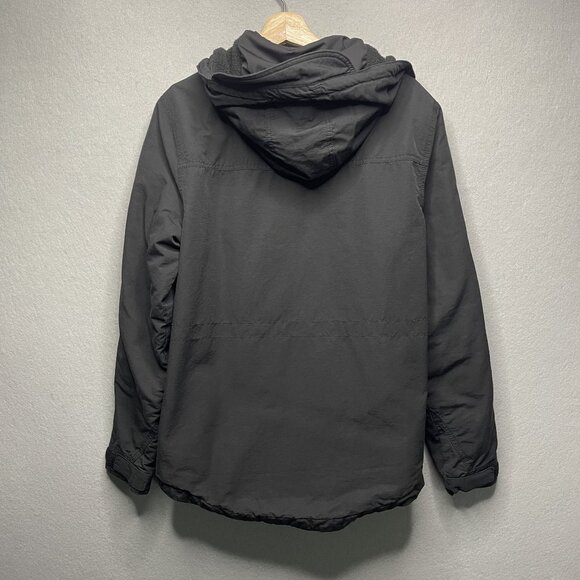 Hurley Mens Black Hooded Coat With Sherpa Lining S - Picture 5 of 6